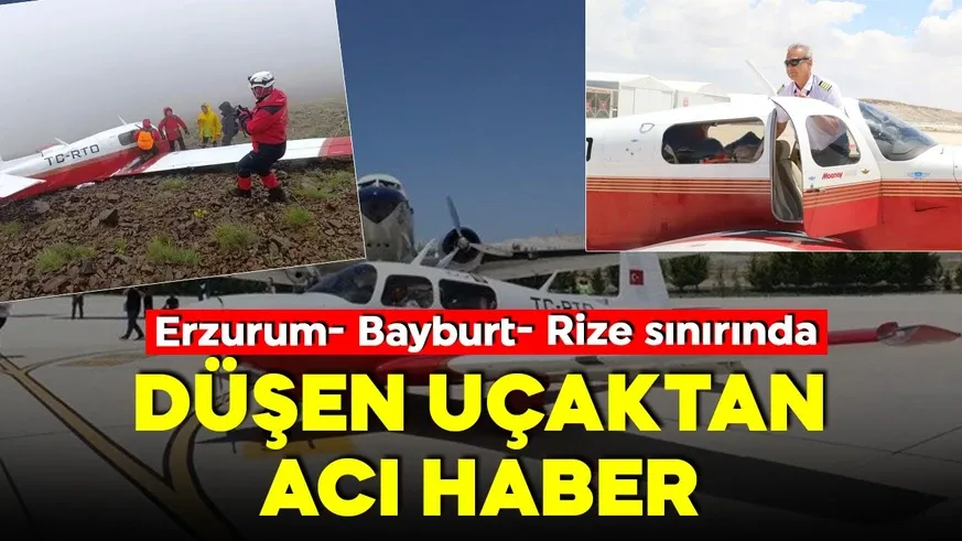 Düşen uçağın enkazına ulaşıldı: Pilot öldü, kadın yolcu kurtarıldı
