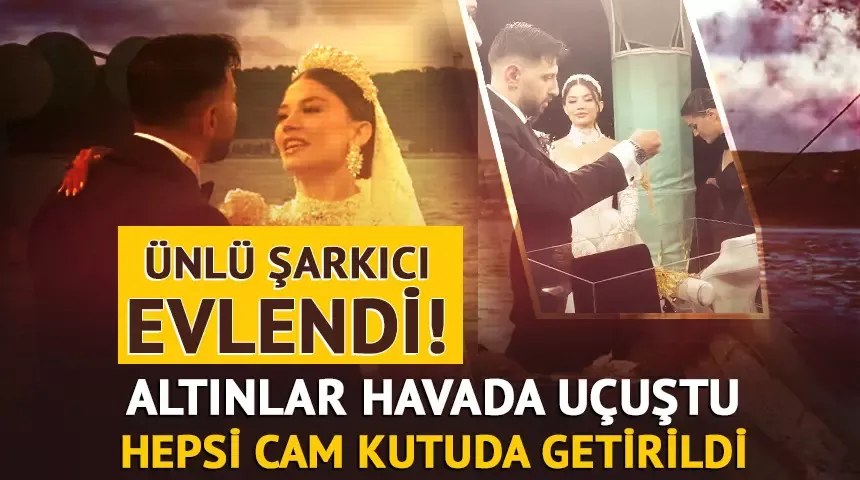 Geline servet değerinde altın takıldı! 