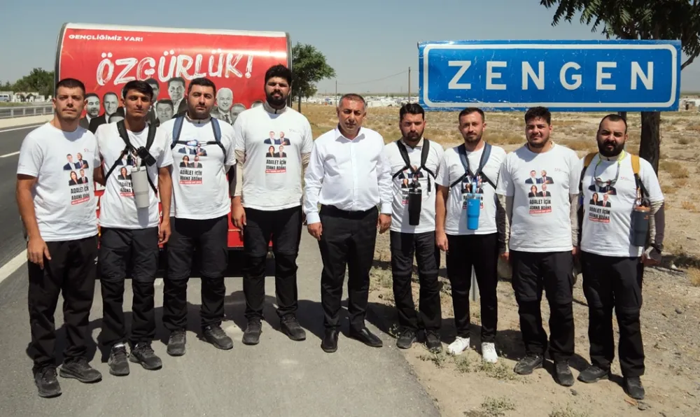 Gençlerin Adana’dan Silivri’ye, 1200 Km’lik Özgürlük Yürüyüşü sürüyor