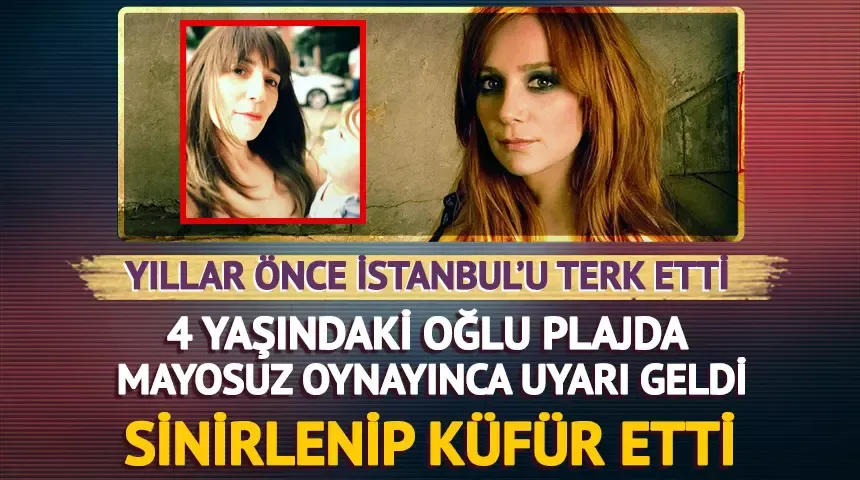 Aylin Aslım 4 yaşındaki oğlunu plajda mayosuz oynatınca tepki çekti! Sert ifadeler