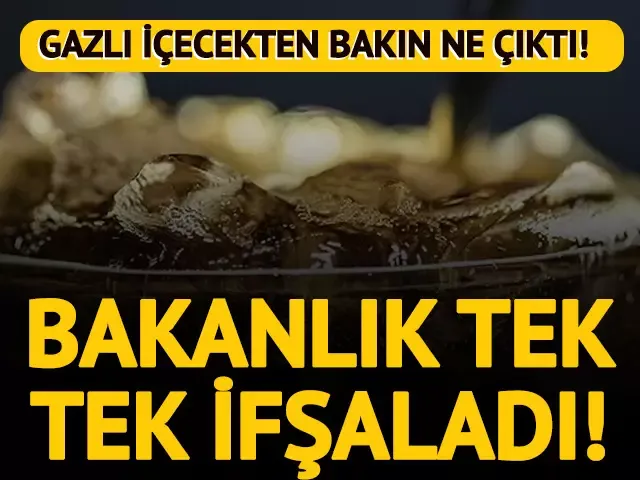  Gazlı içecekten bakın ne çıktı...