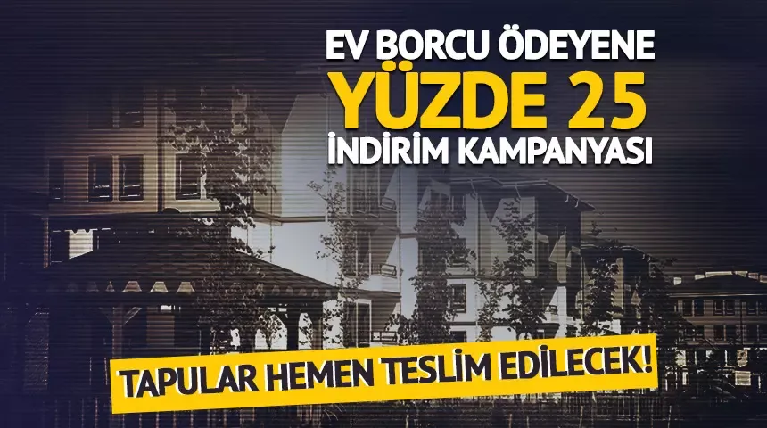 Tapusunu almak isteyene büyük fırsat: İndirimden yararlanabiliyor!