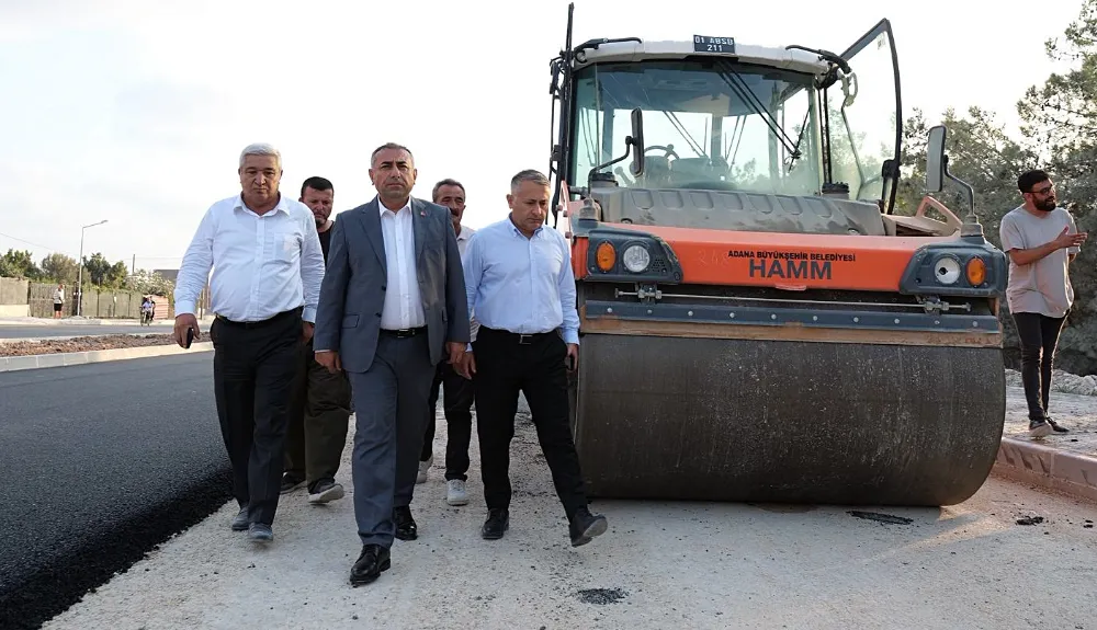 Güngör Geçer, asfaltlama çalışmalarını denetledi