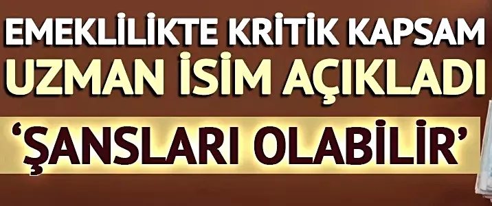 Emeklilikte kritik kapsam 