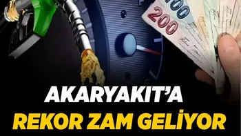 Akaryakıta seri zam bekleniyor...