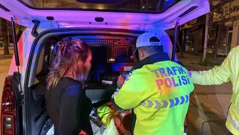 Alkollü  yakalanan genç kadın, ehliyeti iptal edildi, 