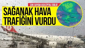 Olumsuz hava uçuşları vurdu! Çok sayıda uçuş iptal edildi...