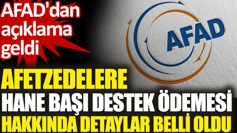 Hane başı destek ödenmesine devam ediliyor...